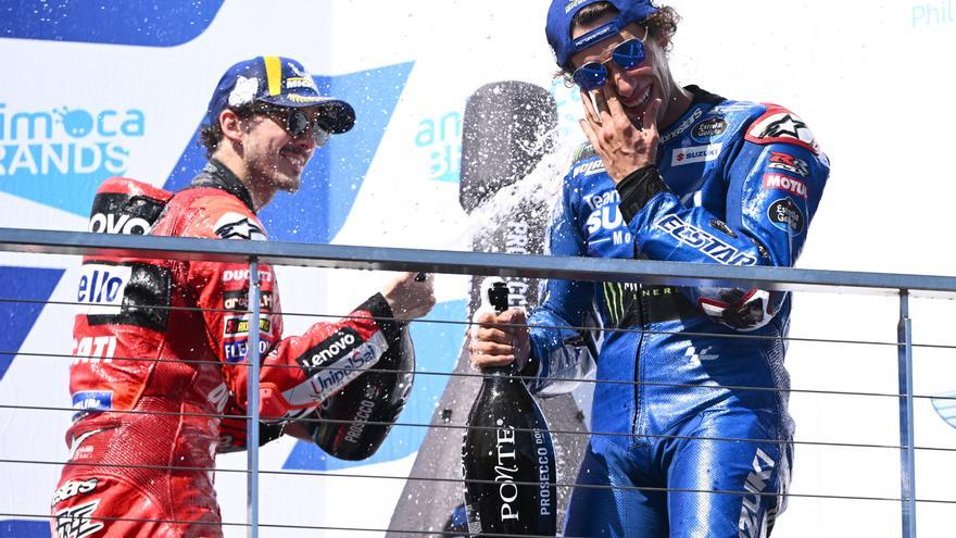 Alex Rins se alza con la victoria en Australia, y Márquez consigue su primer podio