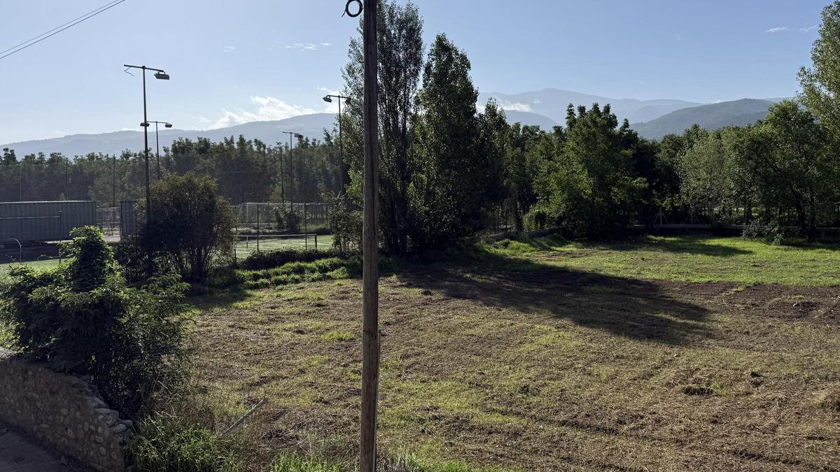 El lloc on es farà el nou camp de futbol7 de la Seu