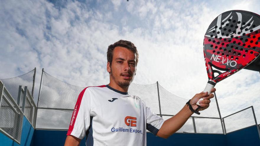 Javi Rico Dasí posa para SUPER en Bergamonte, un día después de jugar la final de Mijas.