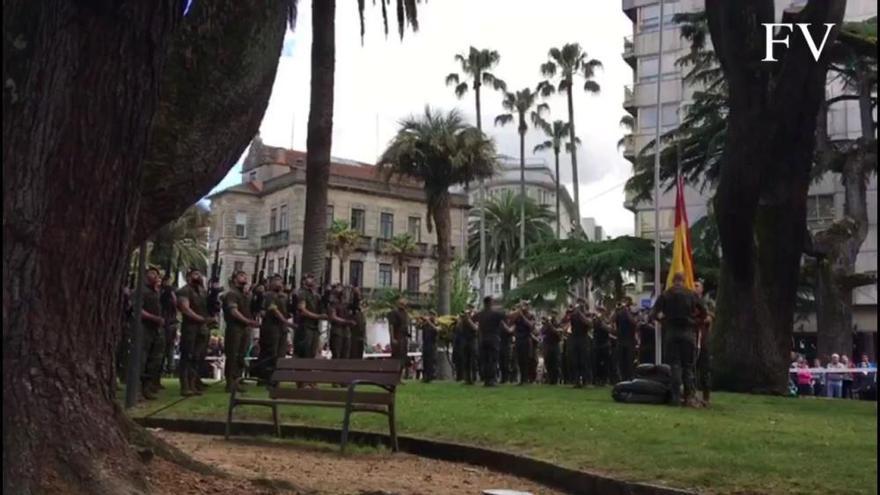 Pontevedra se funde con la Brilat para celebrar el Día de las Fuerzas Armadas