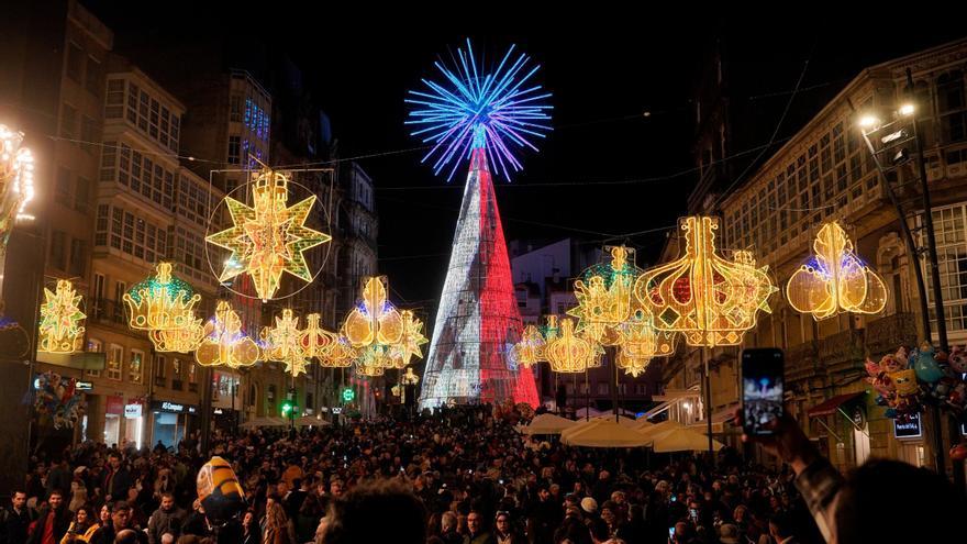 ¿A qué hora encienden las luces de Navidad de Vigo?