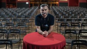 Albert Guijarro, director de Apolo, en la sala, con asientos, este martes.