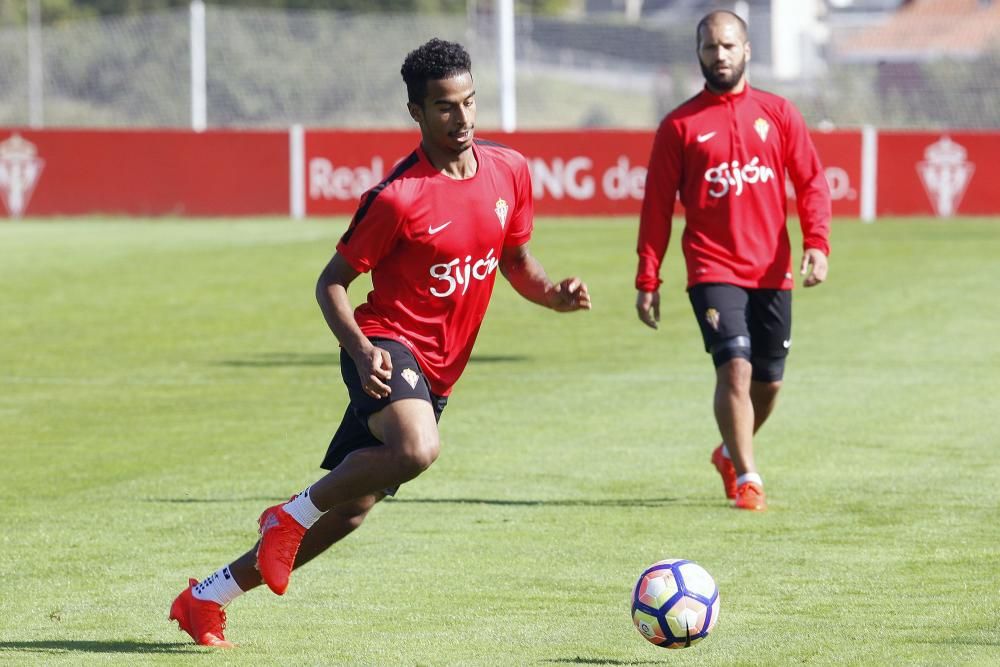 Entrenamiento del Sporting de Gijón