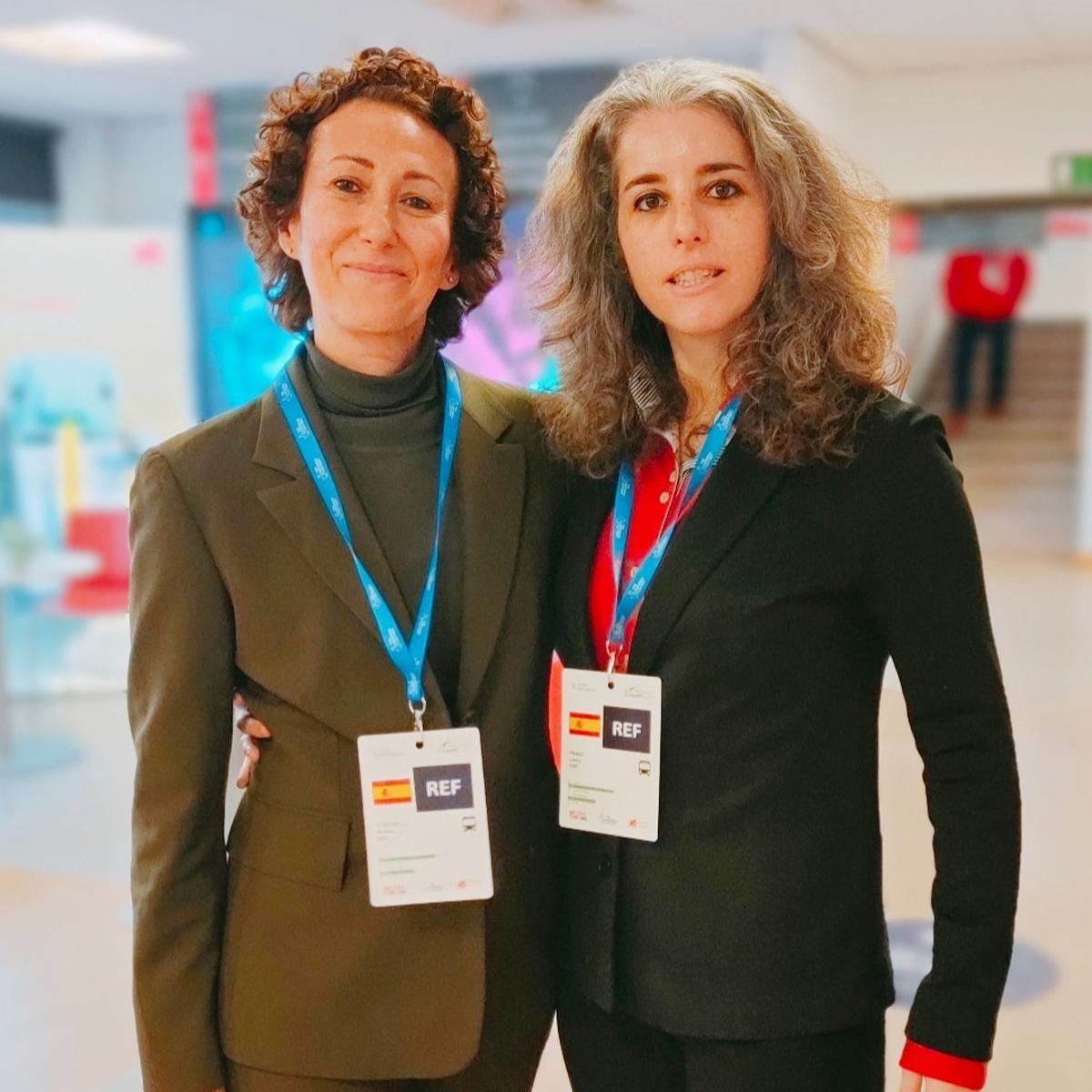 Las presidentas de los clubes Ágora y Robera.