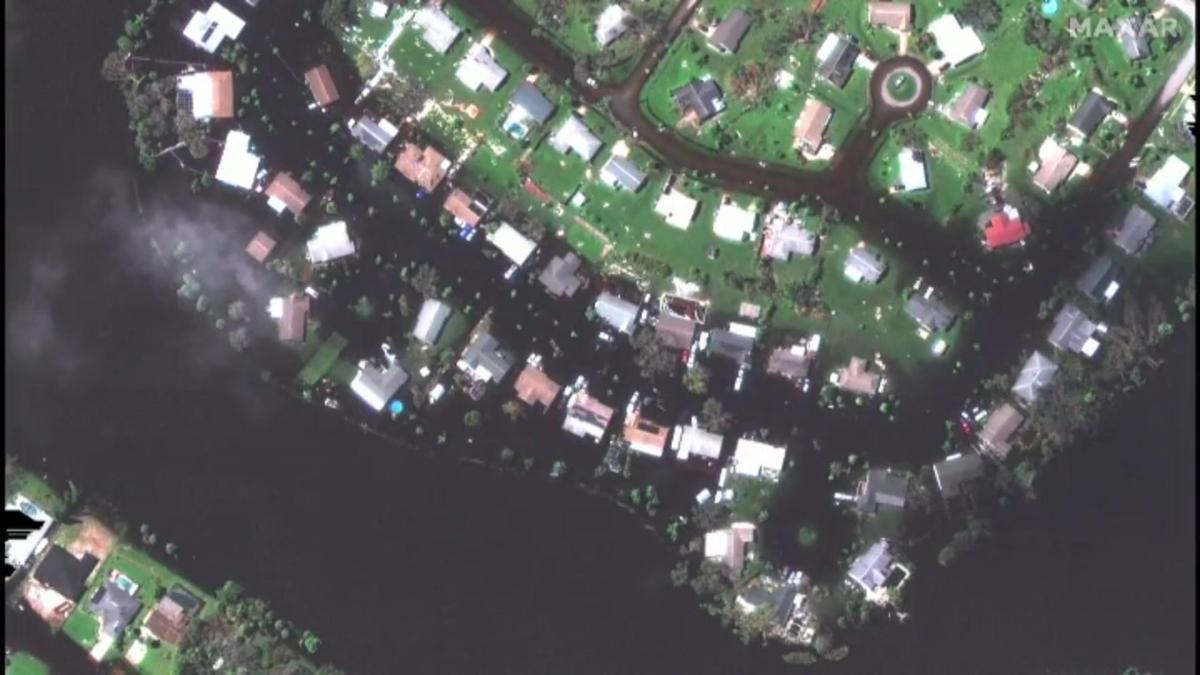 Impresionantes imágenes de satélite de los destrozos del huracán ’Ian’ en Florida.