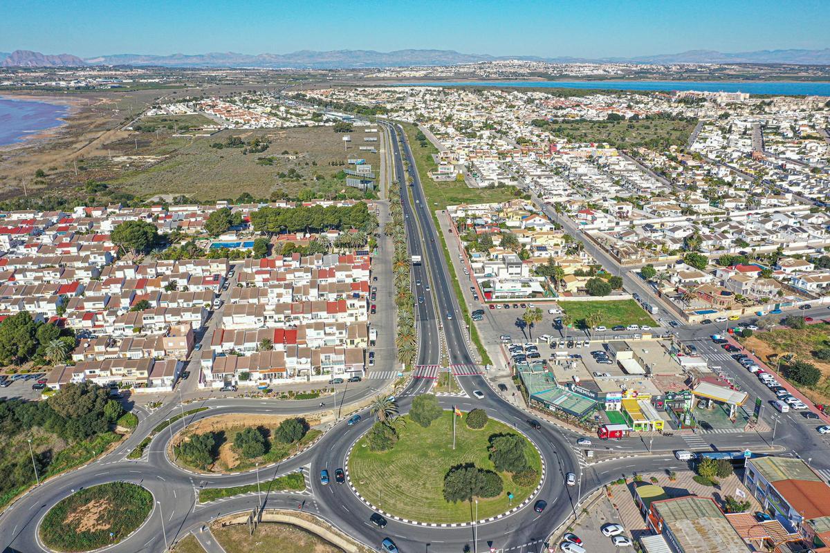 Vista de zonas residenciales de Torrevieja