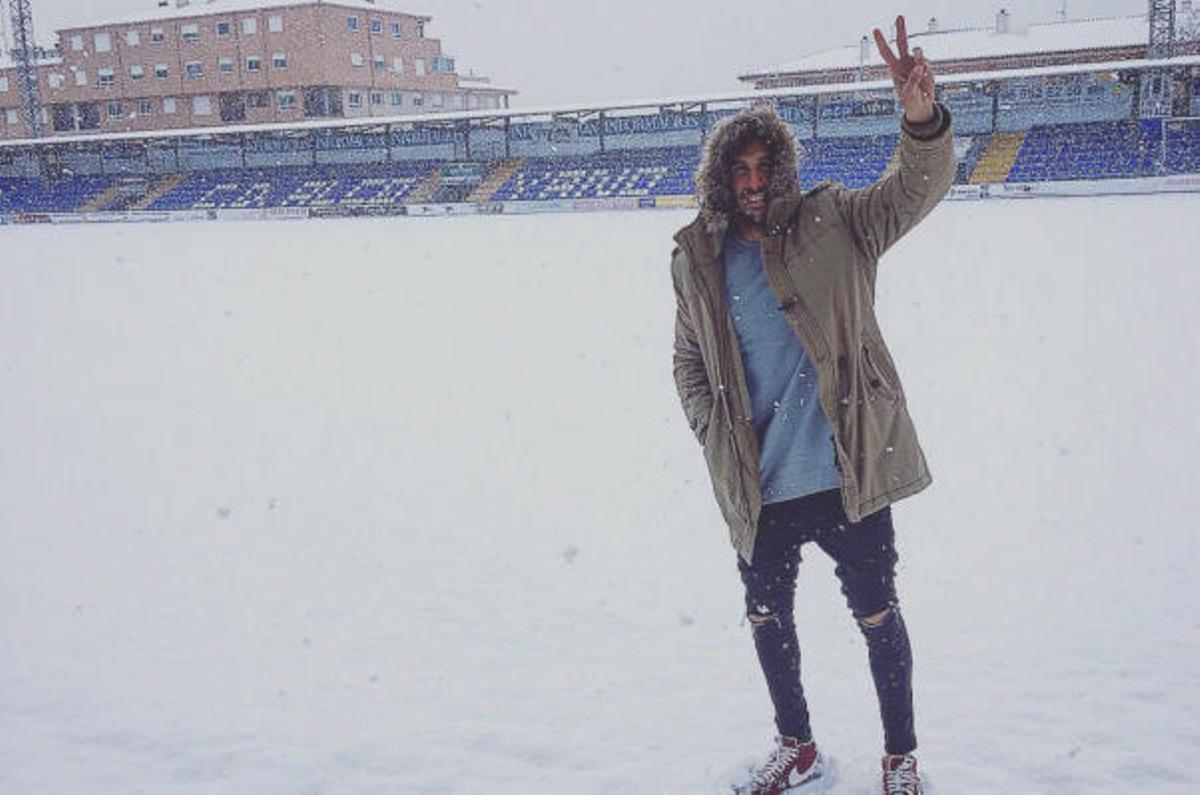 Nieve: así están los campos de fútbol de la Comunitat