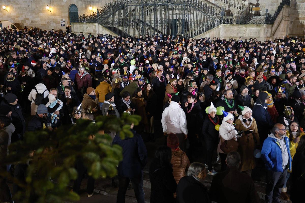 Santiago festeja la llegada del Año Nuevo