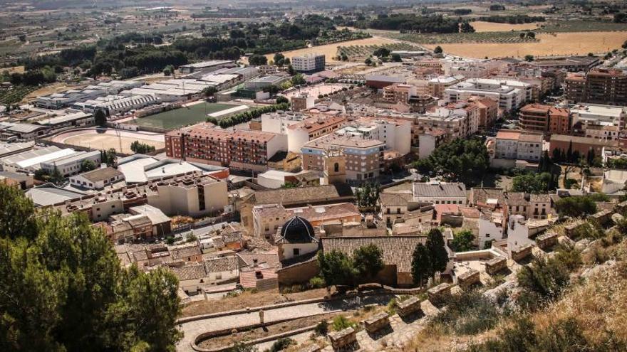 Vista de Castalla desde el Castillo.