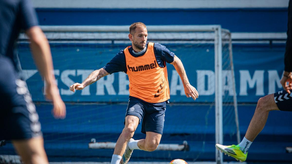 Roger Escoruela durante un entrenamiento.