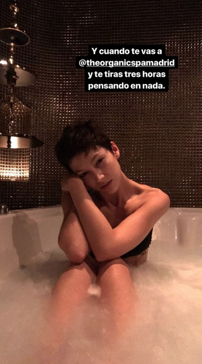 Úrsula Corberó en un spa de Madrid