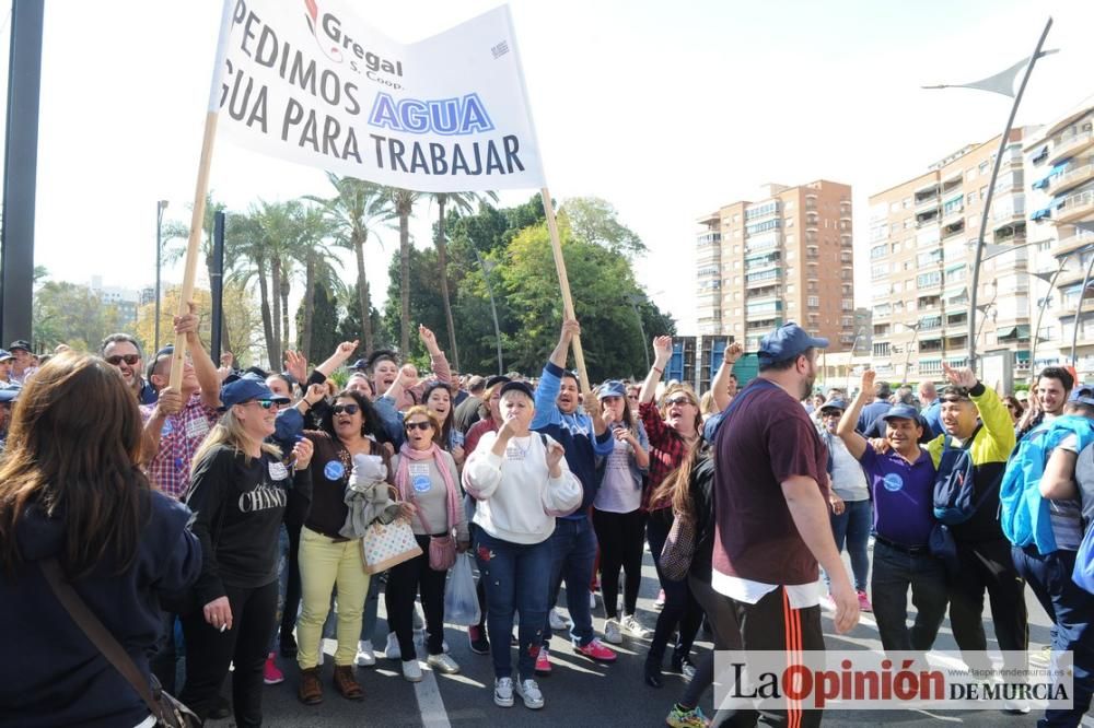 Manifestación de los agricultores por el Mar Menor en Murcia