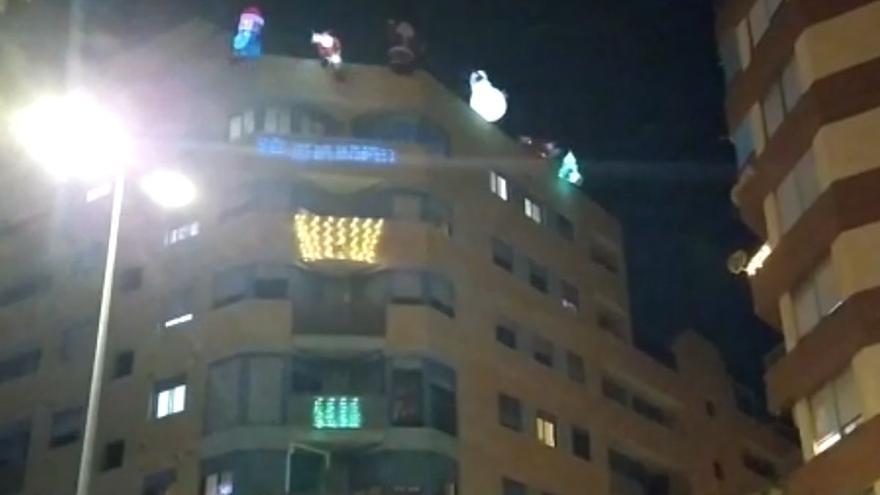 Decoración de Navidad en la Avenida Valencia de Castelló