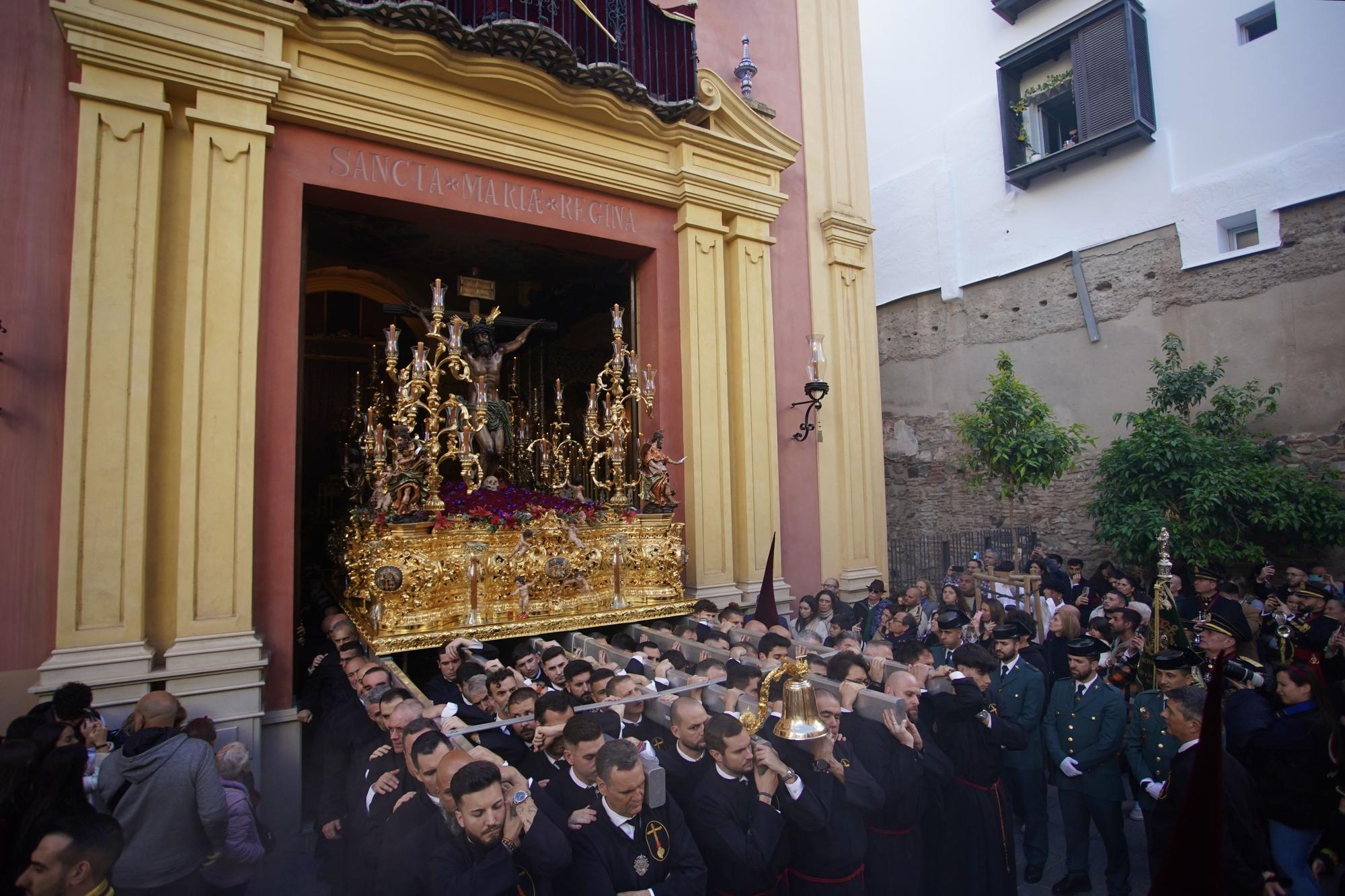 Salida procesional de la Cofradía de Las Penas, el Martes Santo de 2024.
