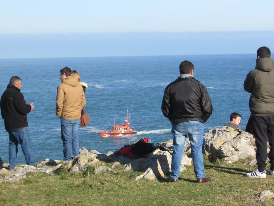 Tercer día de búsqueda del pescador desaparecido en Llanes