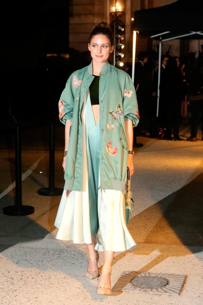 Look de Olivia Palermo en el desfile de Valentino