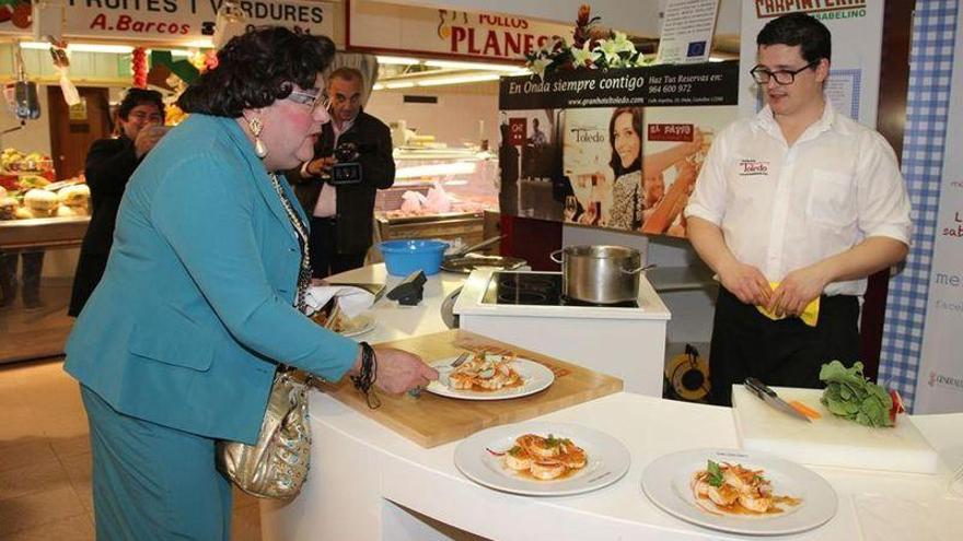 Cocina de nivel en el mercado de Onda