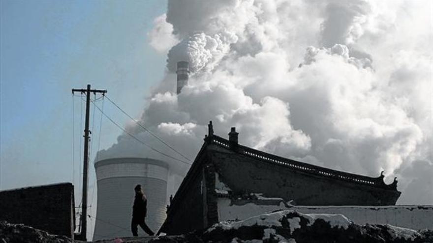 Emisiones de efecto invernadero 8 Una central térmica de carbón en la ciudad china de Datong.