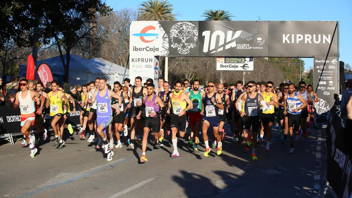 Salida de la 10K Valencia Ibercaja by Kiprun.