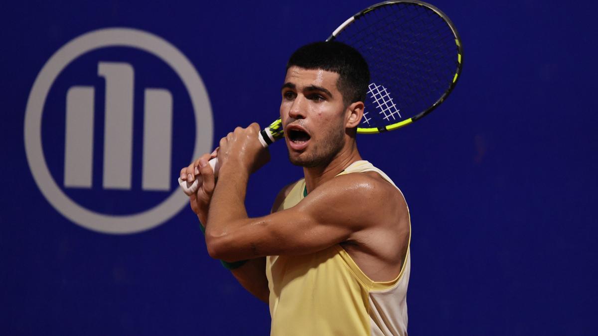 Alcaraz, durante el Abierto de Buenos Aires