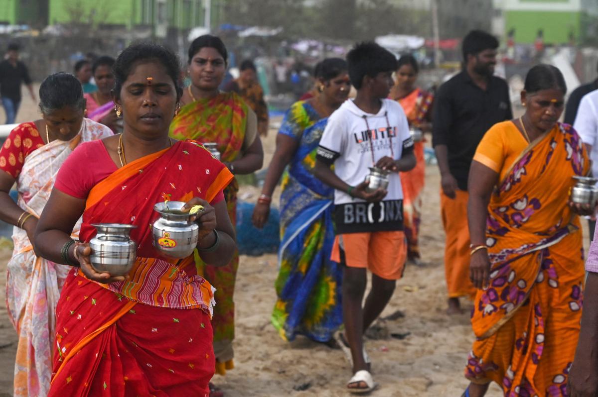 Plegarias en Chennai (Índia) en homenaje a las víctimas del tsunami del 2004 en el Índico