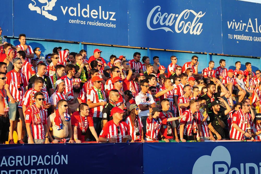 El partido entre el Alcorcón y el Sporting, en imágenes