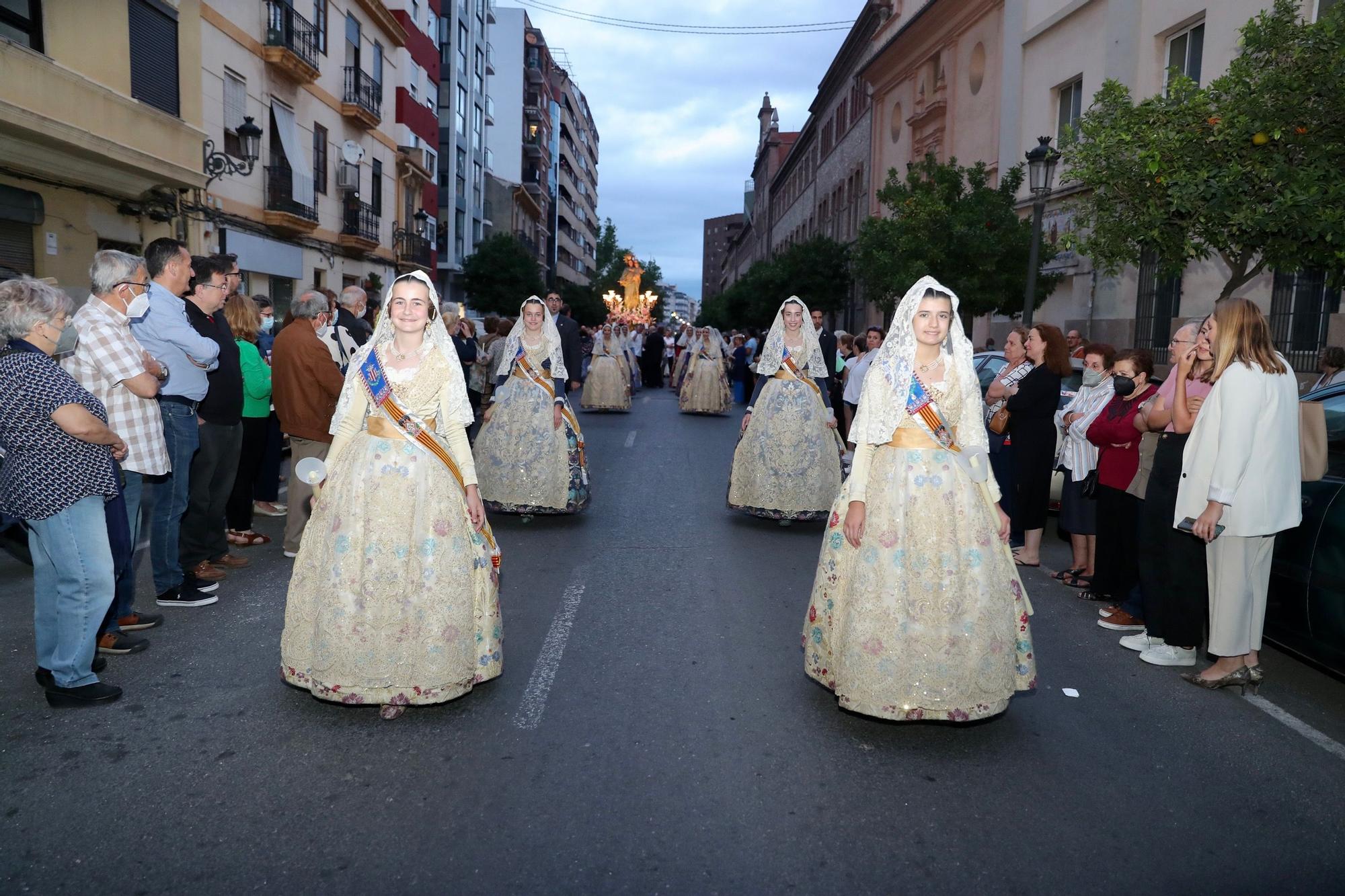 Temporada de Procesiones: Carmen, Nerea y las cortes, en la de María Auxiliadora