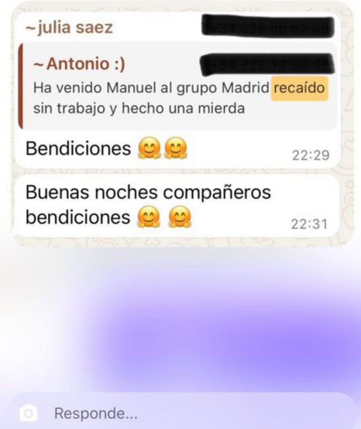 Una víctima de 24 Horas de Alcohólicos: «Me quitaron las pastillas de la depresión»