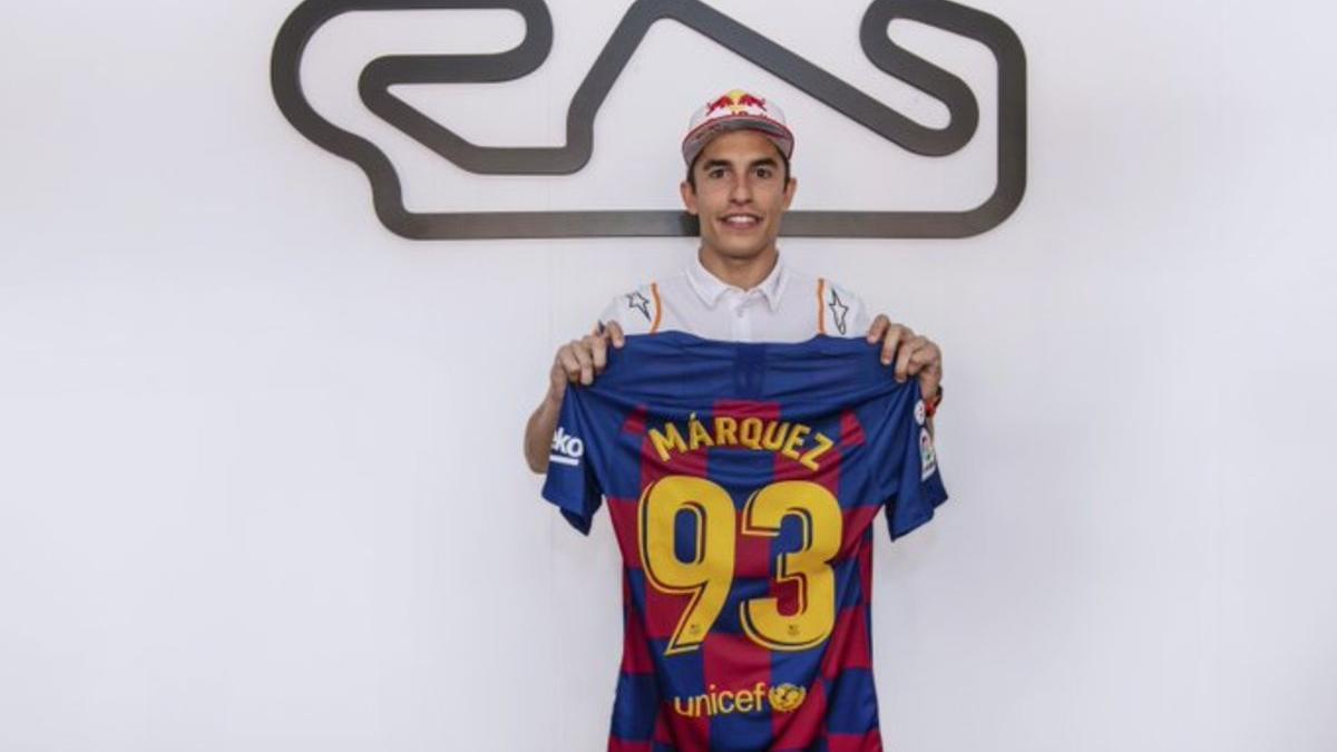 La felicitación del Barça a Márquez