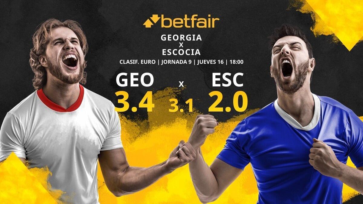 Georgia vs. Escocia: horario, TV, estadísticas, clasificación y pronósticos