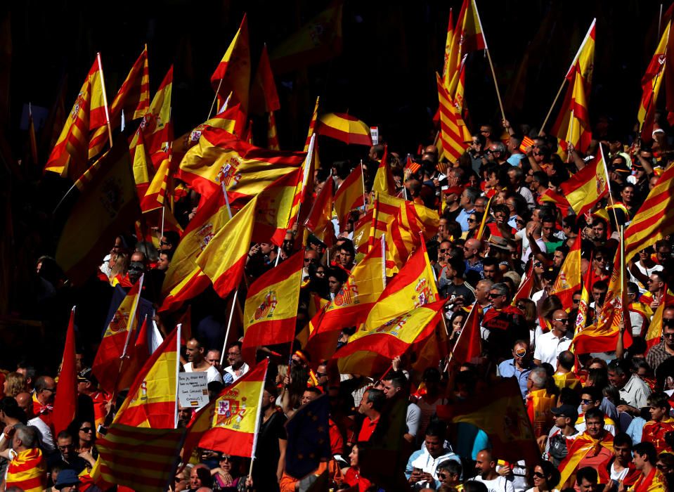 Manifestación en Barcelona por la unidad de España