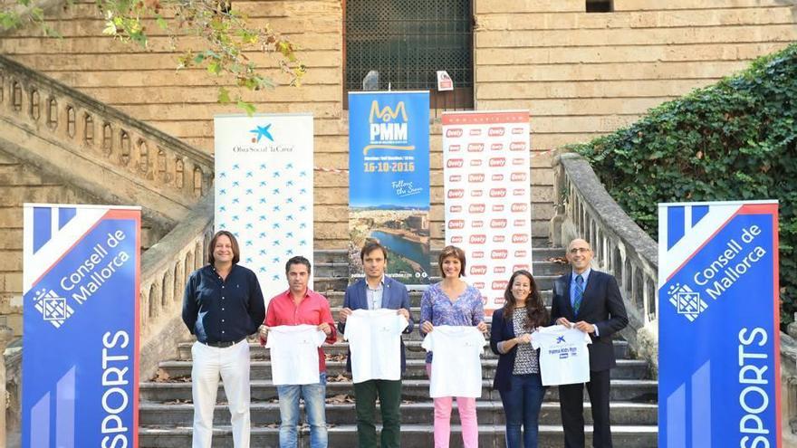Representantes de la Palma Marathon, Consell de Mallorca, Quely y la Obra Social La Caixa.