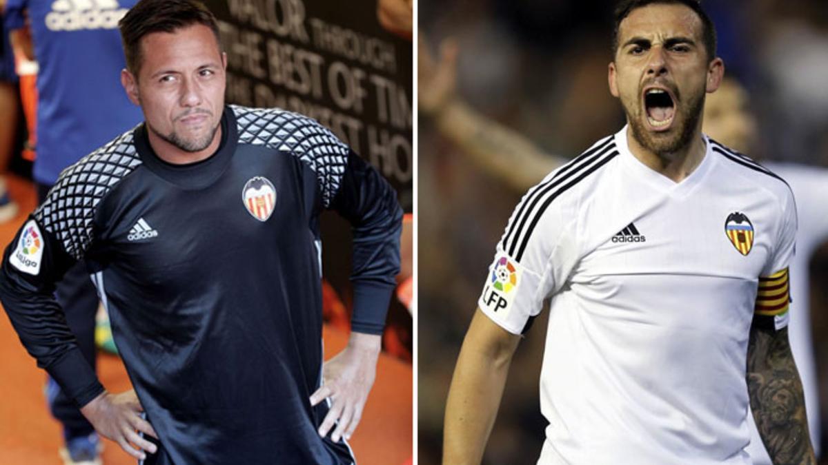 Diego Alves y Paco Alcácer, los dos jugadores del Valencia que quiere el FC Barcelona