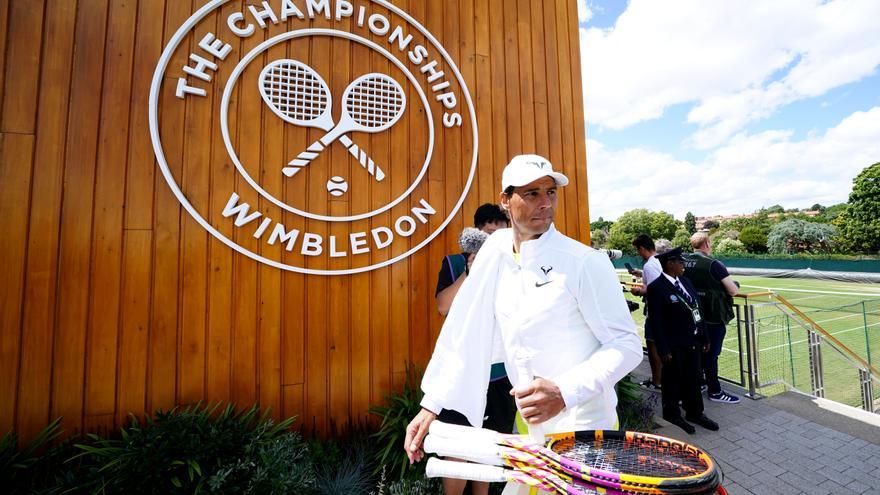 Un positivo en covid altera el camino de Nadal en Wimbledon