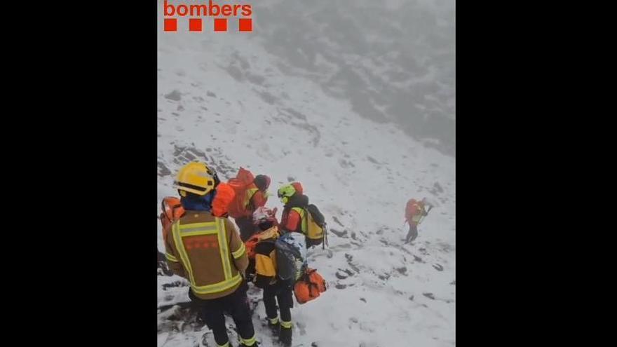 Vídeo | Rescatades 3 persones atrapades pel temporal al Pirineu de Lleida