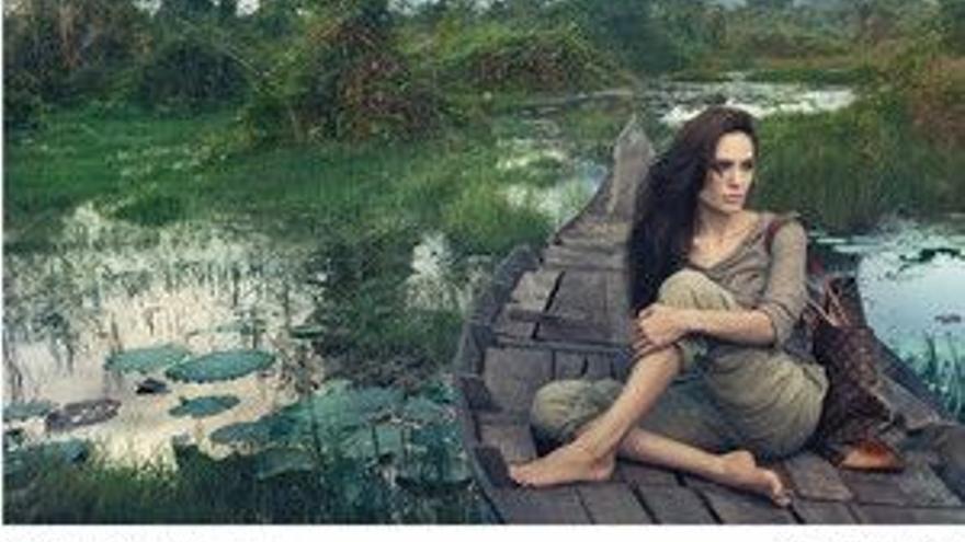 Angelina Jolie posa en Camboya para Annie Leibovitz