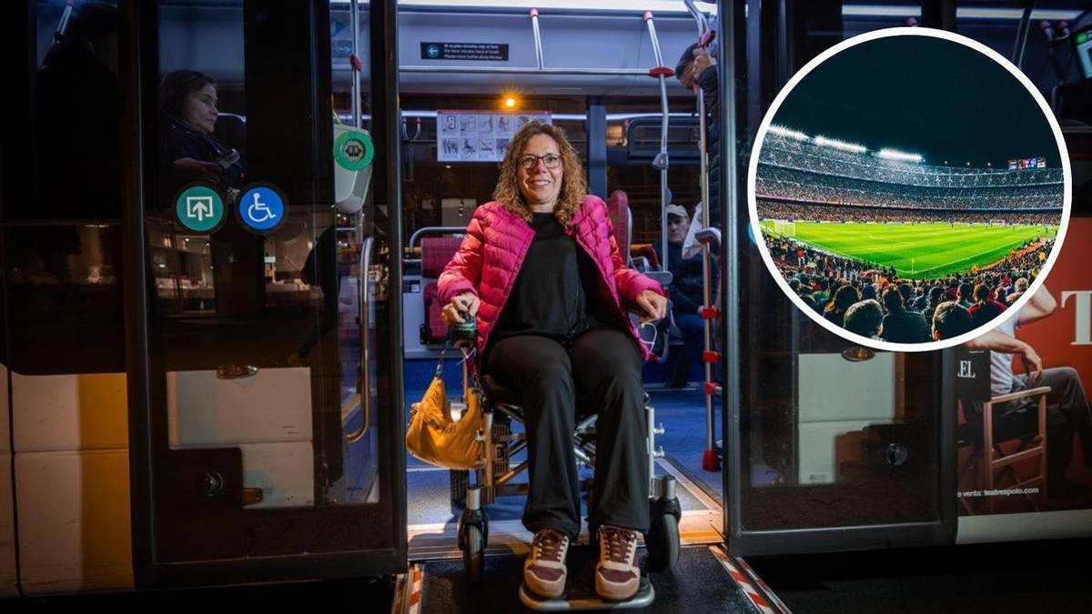 Montse Font denuncia la falta de accesibilidad en el Camp Nou