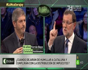 Ferran Bayo, de Barcelona, va interpel·lar Rajoy (‘La Sexta noche’).