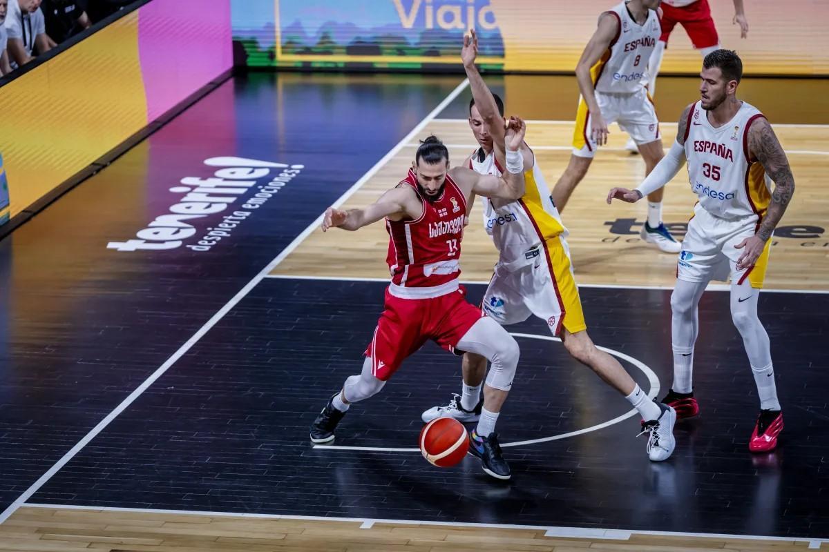 Shengelia was not as effective, which Spain took advantage of to dominate in the first half