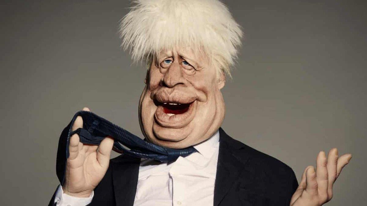 La marioneta de Boris Johnson, en 'Spitting image'