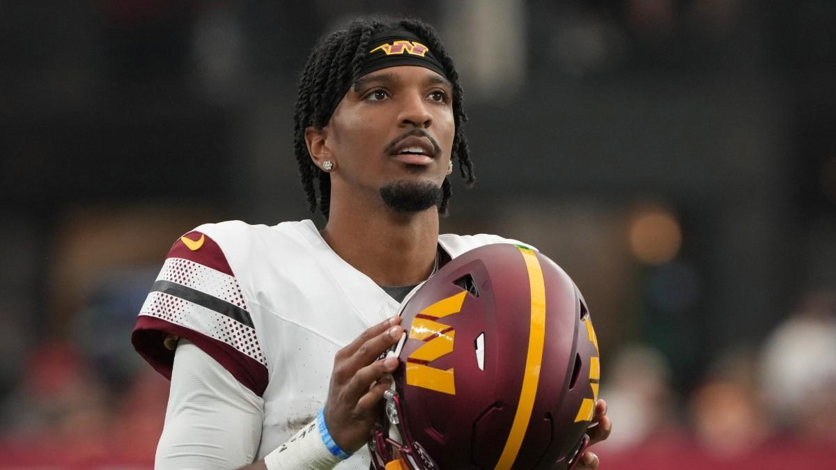 Jayden Daniels, quarterback de Washington que brilla como rookie en la NFL