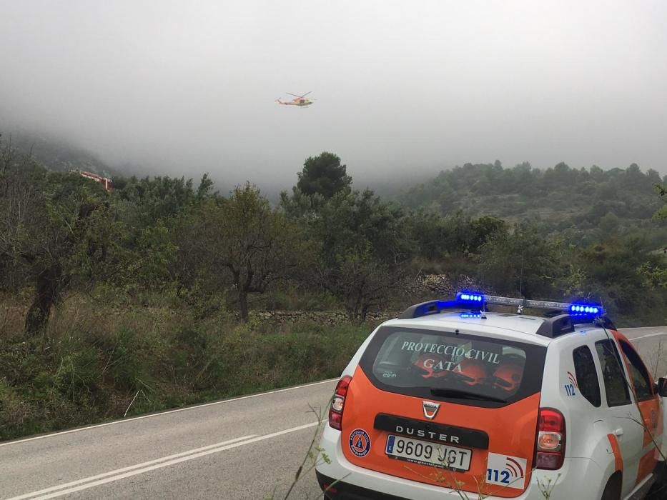 Fallecen dos personas al estrellarse una avioneta en Pedreguer