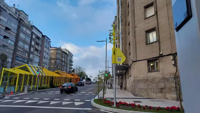 La Gran Vía de Vigo incorpora un llamativo chivato