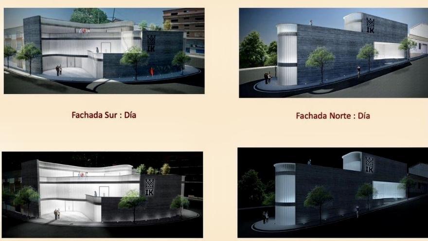 Infografía del edificio que albergará el centro gastronómico de Carlos V.