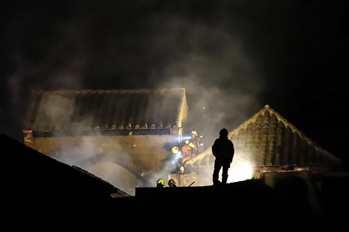El incendio de la Mezquita-Catedral, en imágenes