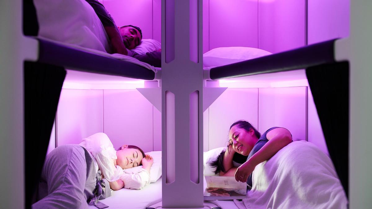 Camas literas de Air New Zealand