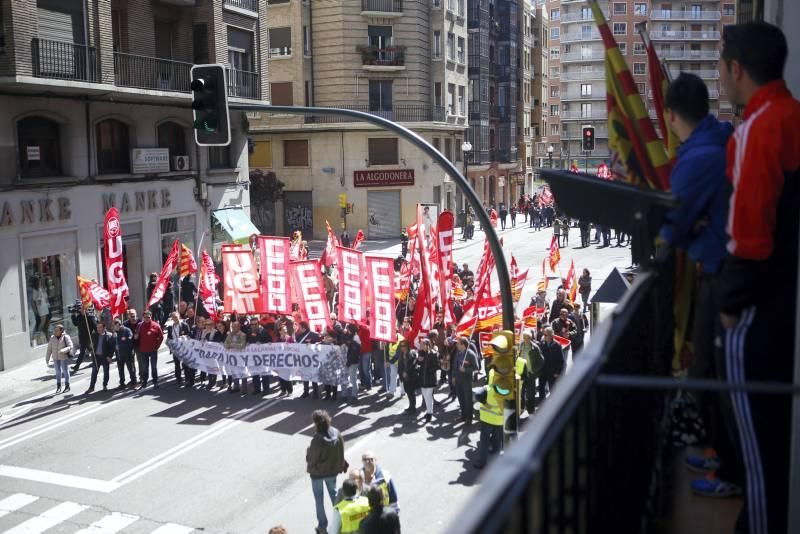 Escenas del Día del Trabajador en Zaragoza