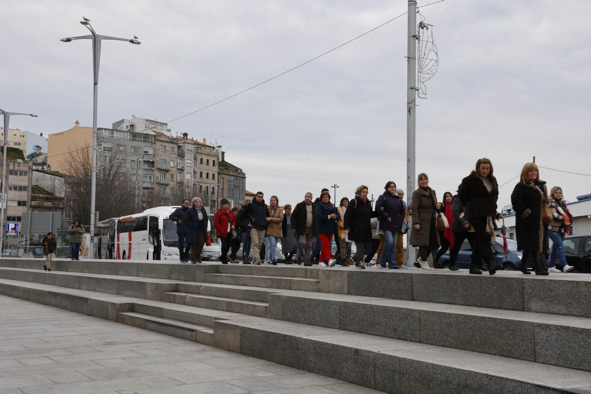 Vigo recibe un aluvión de visitantes durante los últimos días del puente