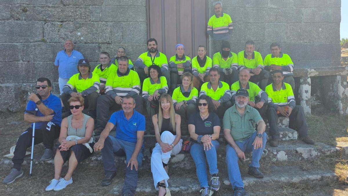 Zeltia Lado, con los participantes del programa.