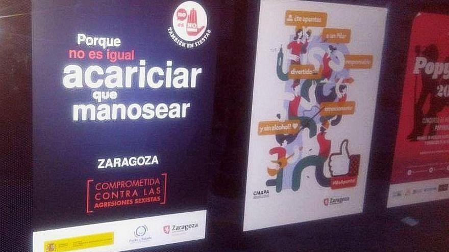 El Gobierno de Zaragoza retira el polémico cartel de la campaña &#039;No es No&#039;